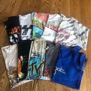 Graphic Top Bundle Music / Bands - 10 Tops